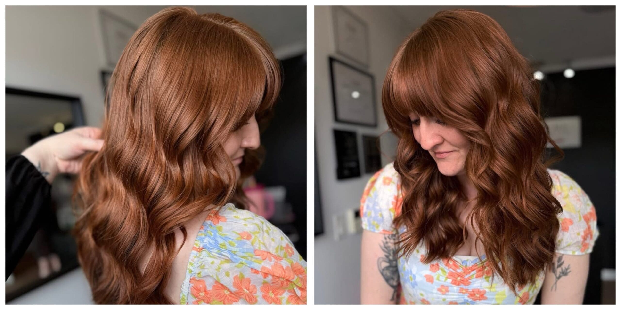 Professional hair color service at luxury salon in Fort Wayne